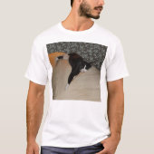 Cat Sleeping auf Couch Mens Basic T - Shirt (Vorderseite)