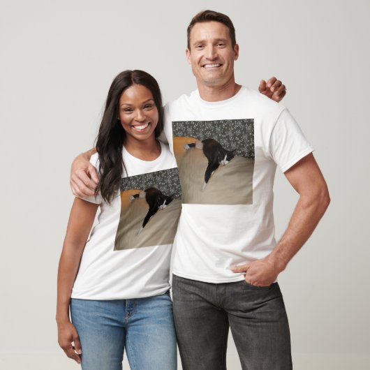 Cat Sleeping auf Couch Mens Basic T - Shirt (Unisex)