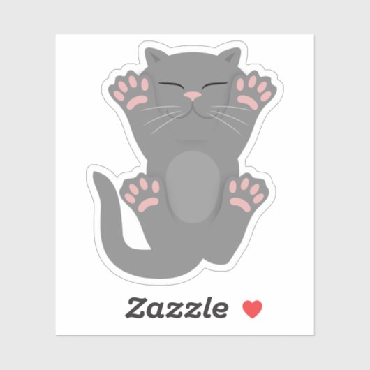 Cat Sleeping Aufkleber (Blatt)