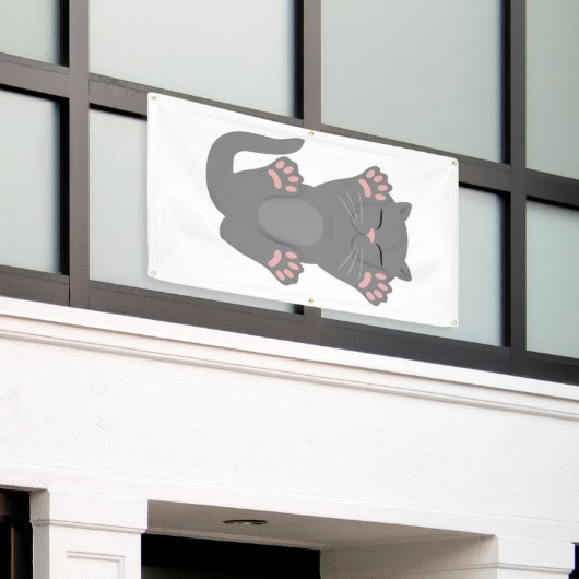 Cat Sleeping Banner (Äußeres Gebäude)
