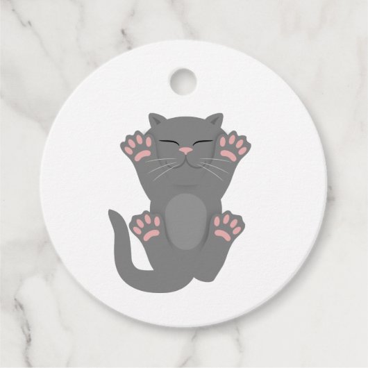 Cat Sleeping Geschenkanhänger (Vorderseite)