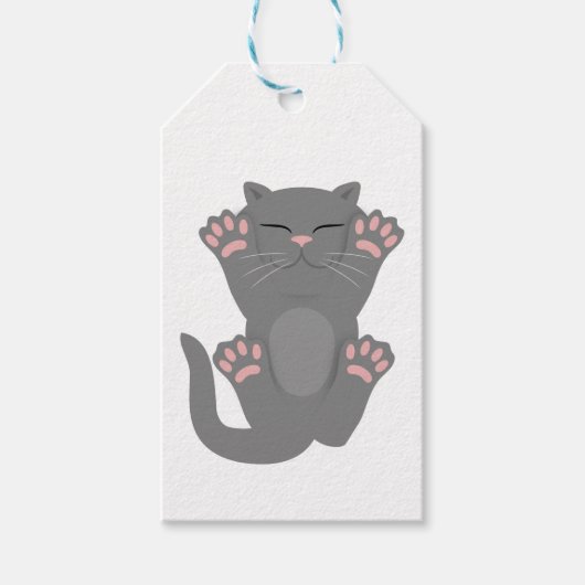 Cat Sleeping Geschenkanhänger (Vorderseite)