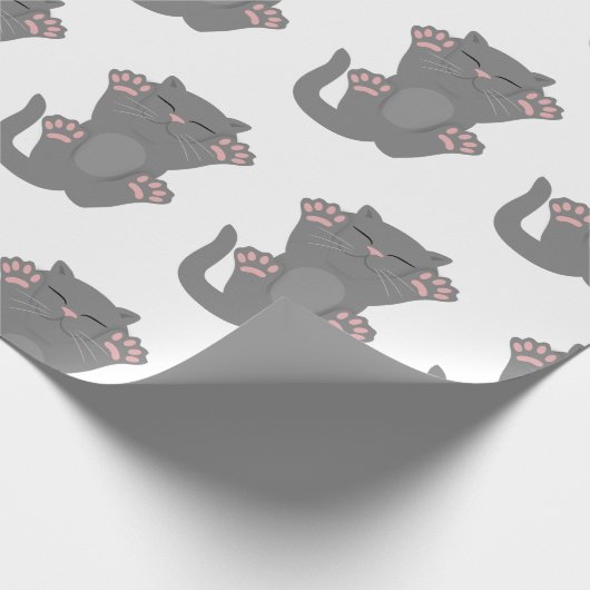 Cat Sleeping Geschenkpapier (Ecke)