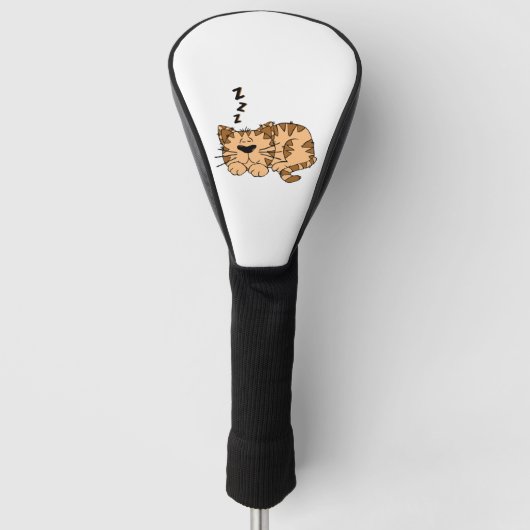 Cat Sleeping Golf Headcover (Vorderseite)