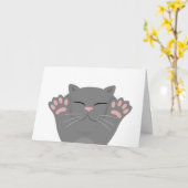 Cat Sleeping Karte (Gelbe Blume)