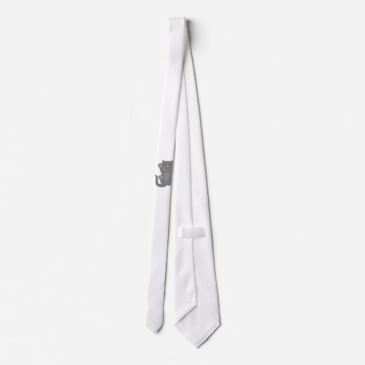 Cat Sleeping Krawatte (Rückseite)