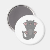 Cat Sleeping Magnet (Vorderseite/Rückseite)