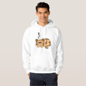 Cat Sleeping Mens Hoodie (Vorne ganz)