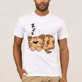 Cat Sleeping Mens T - Shirt (Vorderseite)