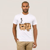 Cat Sleeping Mens T - Shirt (Vorne ganz)