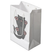 Cat Sleeping Mittlere Geschenktüte (Vorderseite Schrägansicht)
