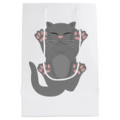 Cat Sleeping Mittlere Geschenktüte (Rückseite)
