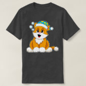 Cat Sleeping Nightcap T-Shirt (Design vorne)