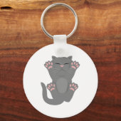 Cat Sleeping Schlüsselanhänger (Vorderseite)