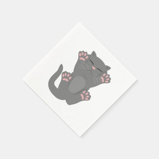 Cat Sleeping Serviette (Ecke)