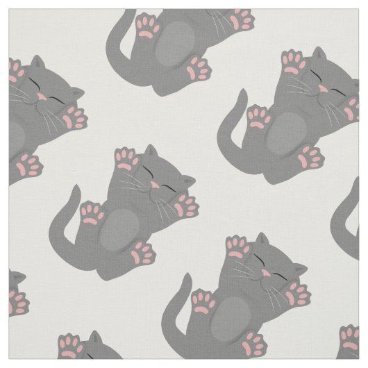 Cat Sleeping Stoff (Muster)