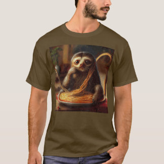 Cat Sloth Spaghetti T-Shirt