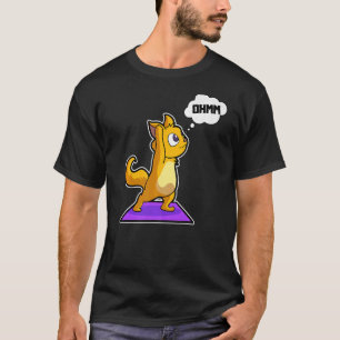 Cat Sloth Yoga Posen Sportaktivitäten Ohm Heartbe T-Shirt