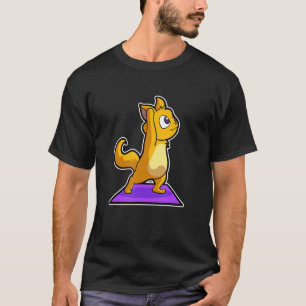 Cat Sloth Yoga Posen Sportaktivitäten Ohm Heartbe T-Shirt