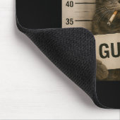 Cat Smoking Cigarette Christmas Funny Meme Cat Mousepad (Ecke)