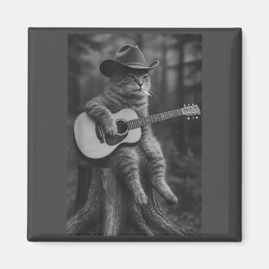 Cat Smoking Cigarette Racoon Ossum Funny Meme Cowb Magnet (Vorne)