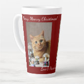 Cat Snow Globe, Image Names Text, Customize, Milchtasse (Linke Ecke)