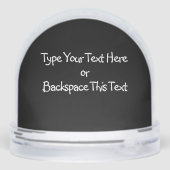 Cat Snow Globe Personalized Cat Lover Snow Globe Schneekugeln (Rückseite)