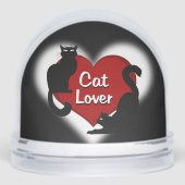 Cat Snow Globe Personalized Cat Lover Snow Globe Schneekugeln (Vorderseite)