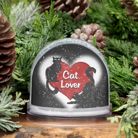 Cat Snow Globe Personalized Cat Lover Snow Globe Schneekugeln (Winter)