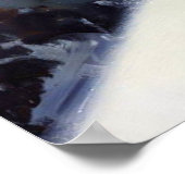 Cat Snowboarding Poster (Ecke)