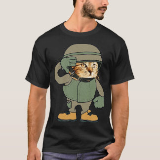 Cat Soldier I Liebe My Cat 1 T-Shirt