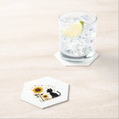 Cat Sonnenblume Weihnachtsbaum Sonnenblume Katze L Untersetzer (Vor Ort)