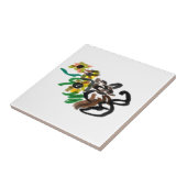 Cat Sonnenblumen Fliese (Seite)