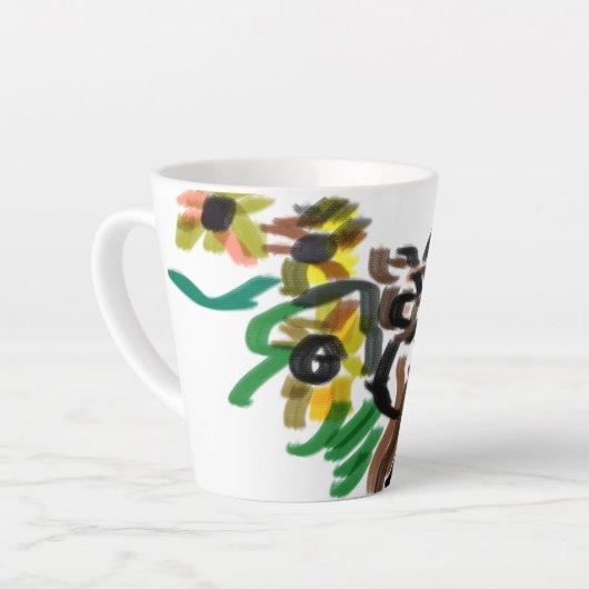 Cat Sonnenblumen Milchtasse (Linke Ecke)