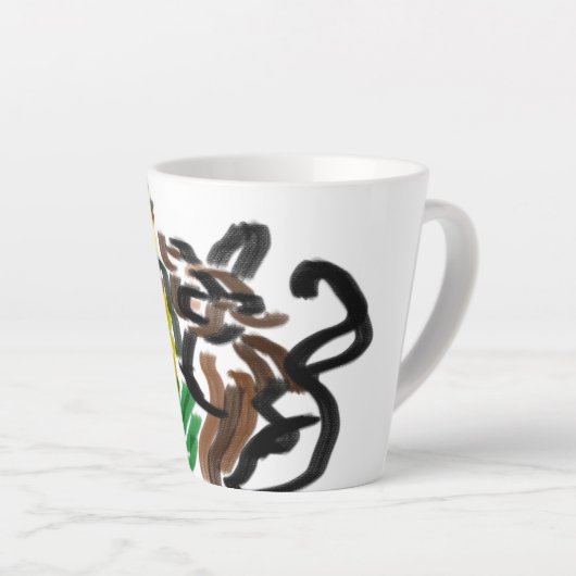 Cat Sonnenblumen Milchtasse (Rechte Ecke)