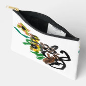 Cat Sonnenblumen Zubehörtasche (Offen)