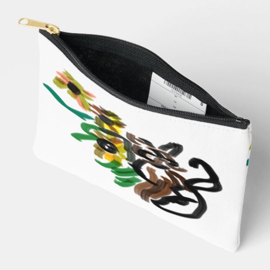 Cat Sonnenblumen Zubehörtasche (Offen)