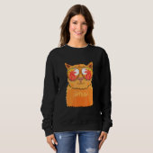 Cat Sonnenbrille Beach Summer Pool Party Kitten Ca Sweatshirt (Vorne ganz)