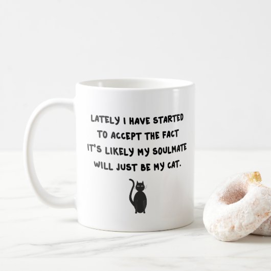 Cat Soulmate Kaffeetasse (Mit Donut)