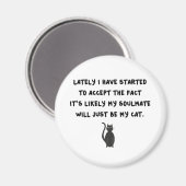 Cat Soulmate Magnet (Vorderseite/Rückseite)