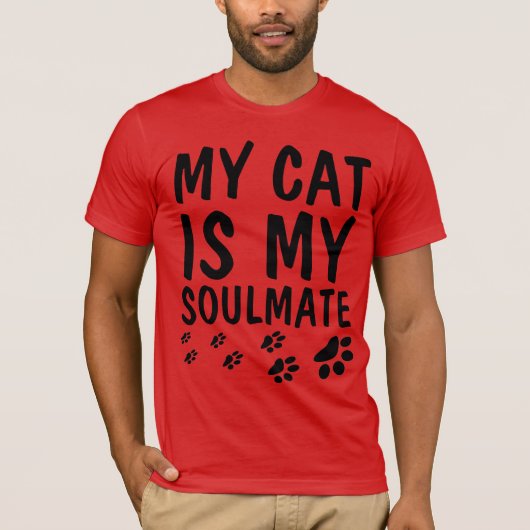 CAT SOULMATE VALENTINE'S DAY T - Shirt (Vorderseite)