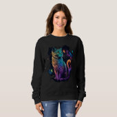 Cat Space Cat Galaxy Kitten Space Kitten Cat Sweatshirt (Vorne ganz)