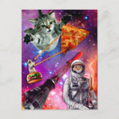 Cat Space Federation Postkarte (Vorderseite)