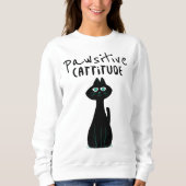 Cat Spaß Angebotspreis für Glück Sweatshirt (Vorderseite)