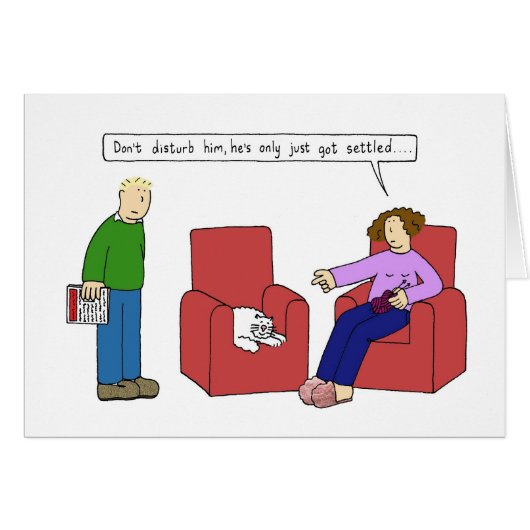 Cat Spaß Cartoon (Vorderseite (Horizontal))