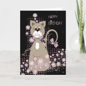 Cat Spaß Geburtstag Karte (Vorderseite)