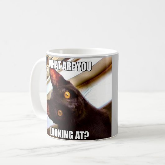 Cat Spaß Kaffee Tasse (Vorderseite Links)