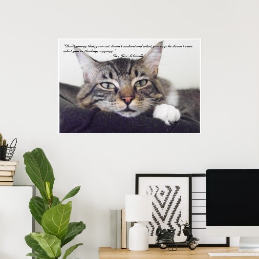 Cat Spaß Poster (Heimbüro)