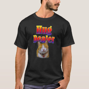 Cat Spaß Umarmer Niedlich Kitty mit einem Lächeln T-Shirt