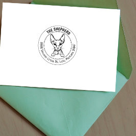 Cat Sphinx Family Rücksendeadresse Gummistempel